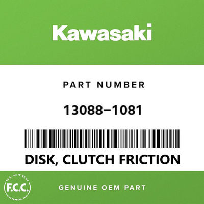OEM 13088-1081 Paper-based Motorcycle Clutch Plate Kits with 133.8mm Outer Dia for Kawasaki KLX250 S KDX125 KX125